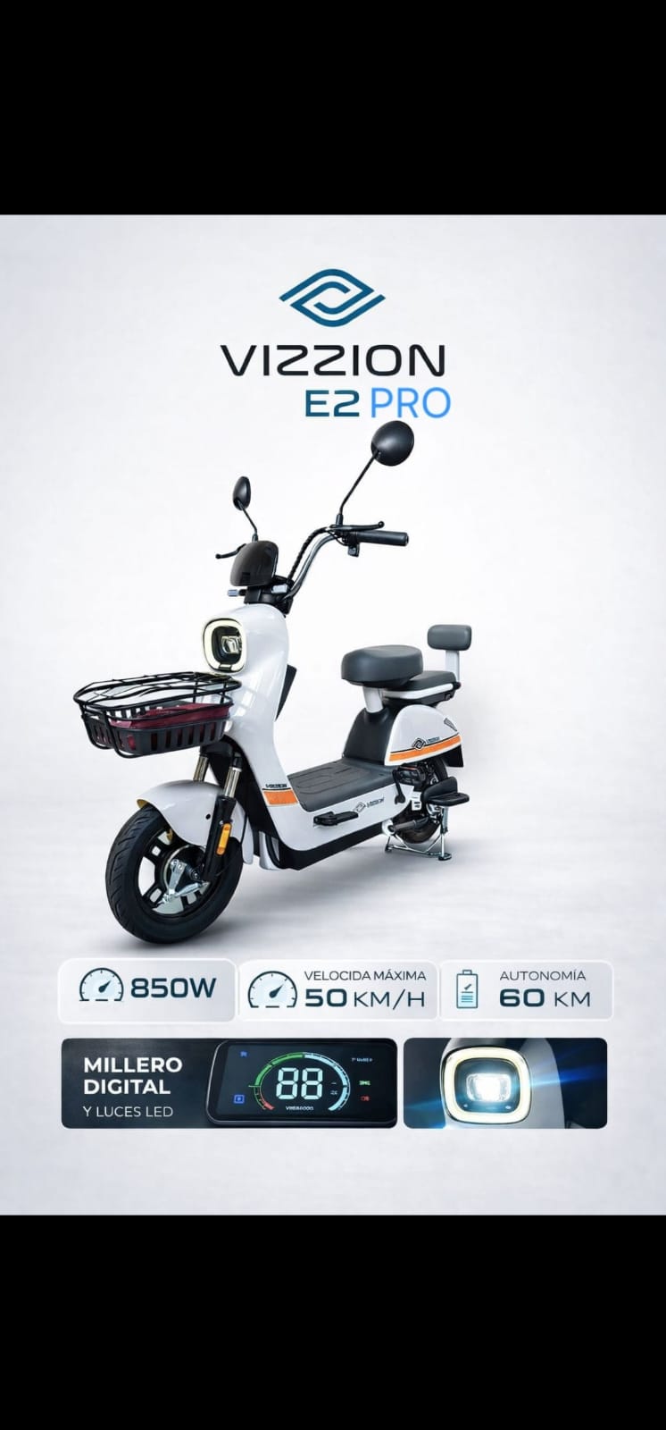 BICICLETA ELECTRICA  VIZZION E2 PRO